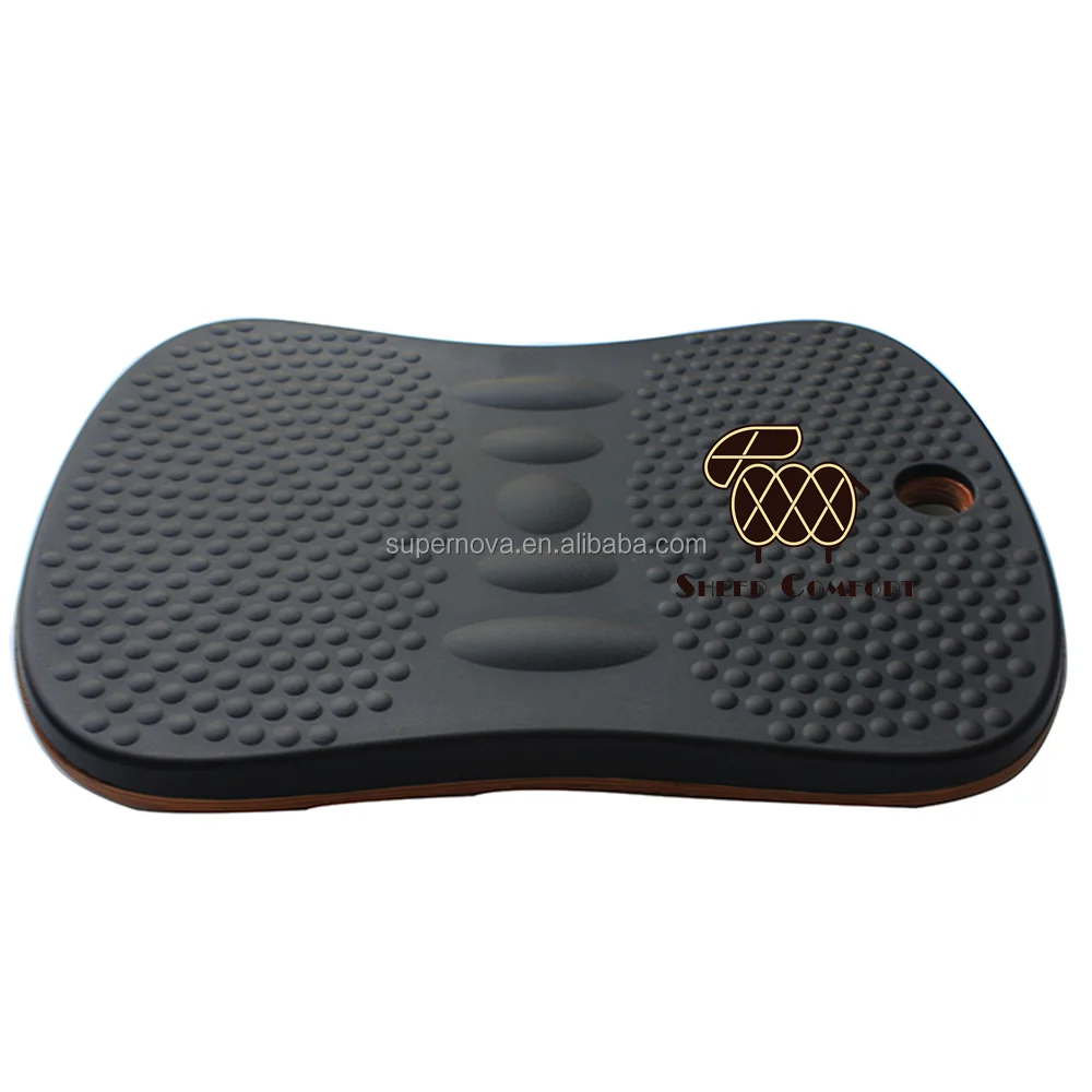Sheepmats Wood Adjustable Wooden Footrest Standing Desk Balance Board Under The Desk