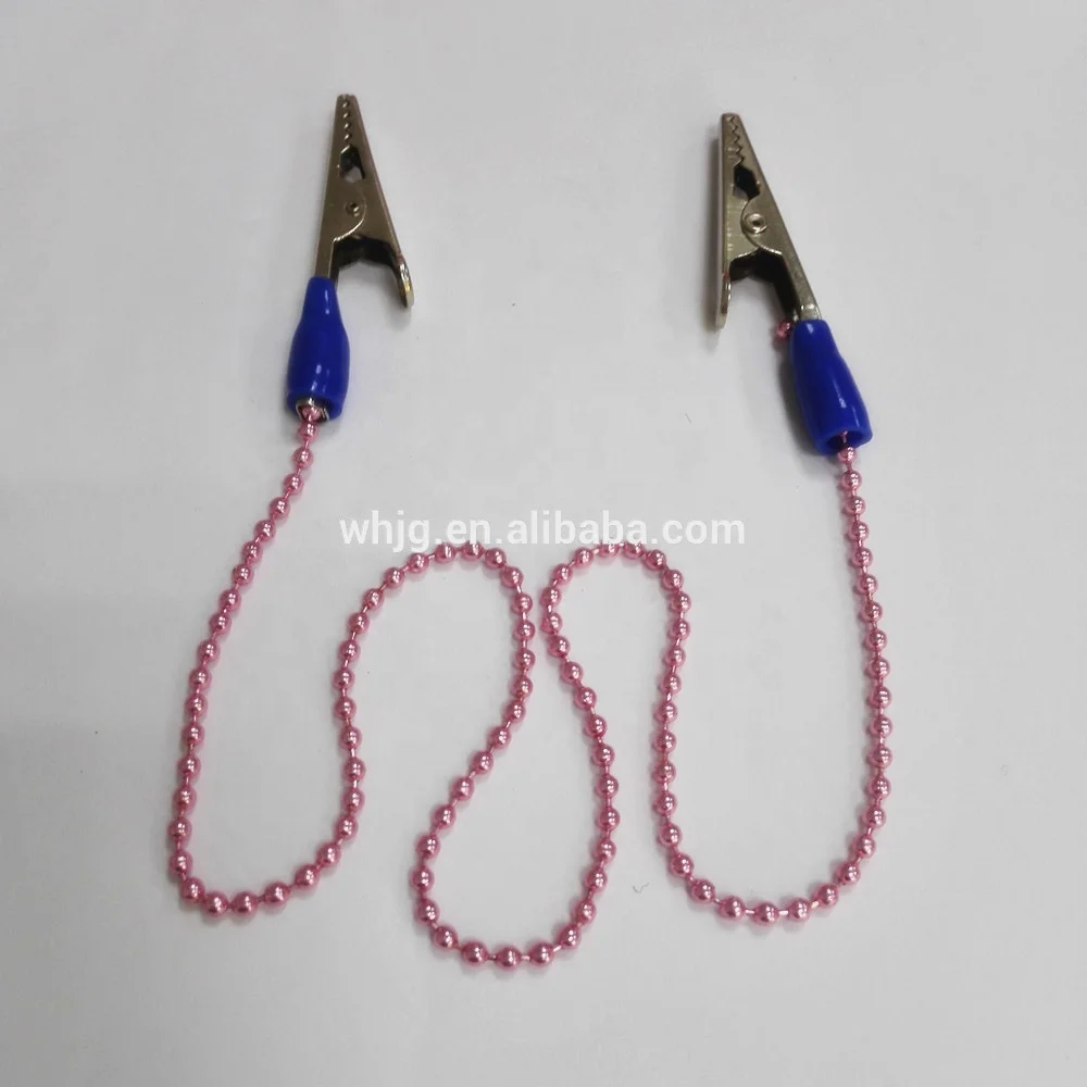 Красочный металлический держатель для стоматологических салфеток гибкая шаровая цепочка нагрудник зажимы типа крокодил