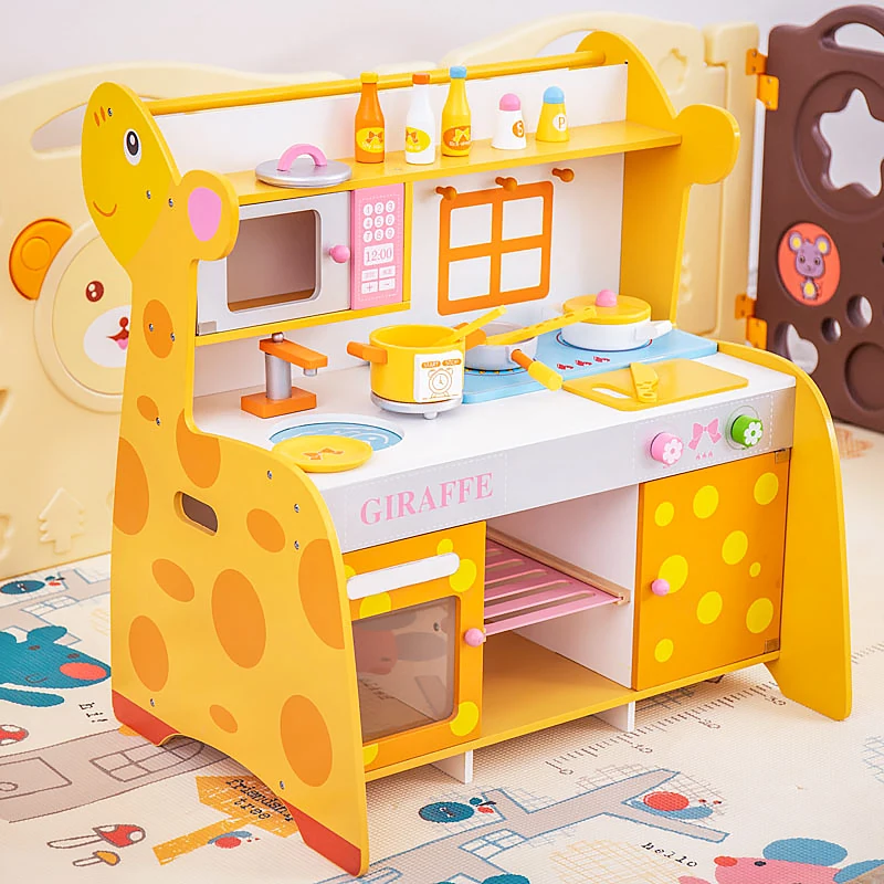 Trending Products Cooking Play Wooden Toy Child Mini Kitchen Sets for Kids