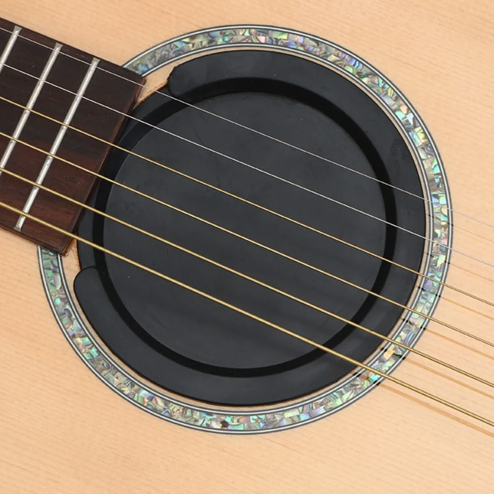 Guitar Sound Hole Cover Silicone Muffler Cover 38-39 41-42 inch Guitar Parts & Accessories