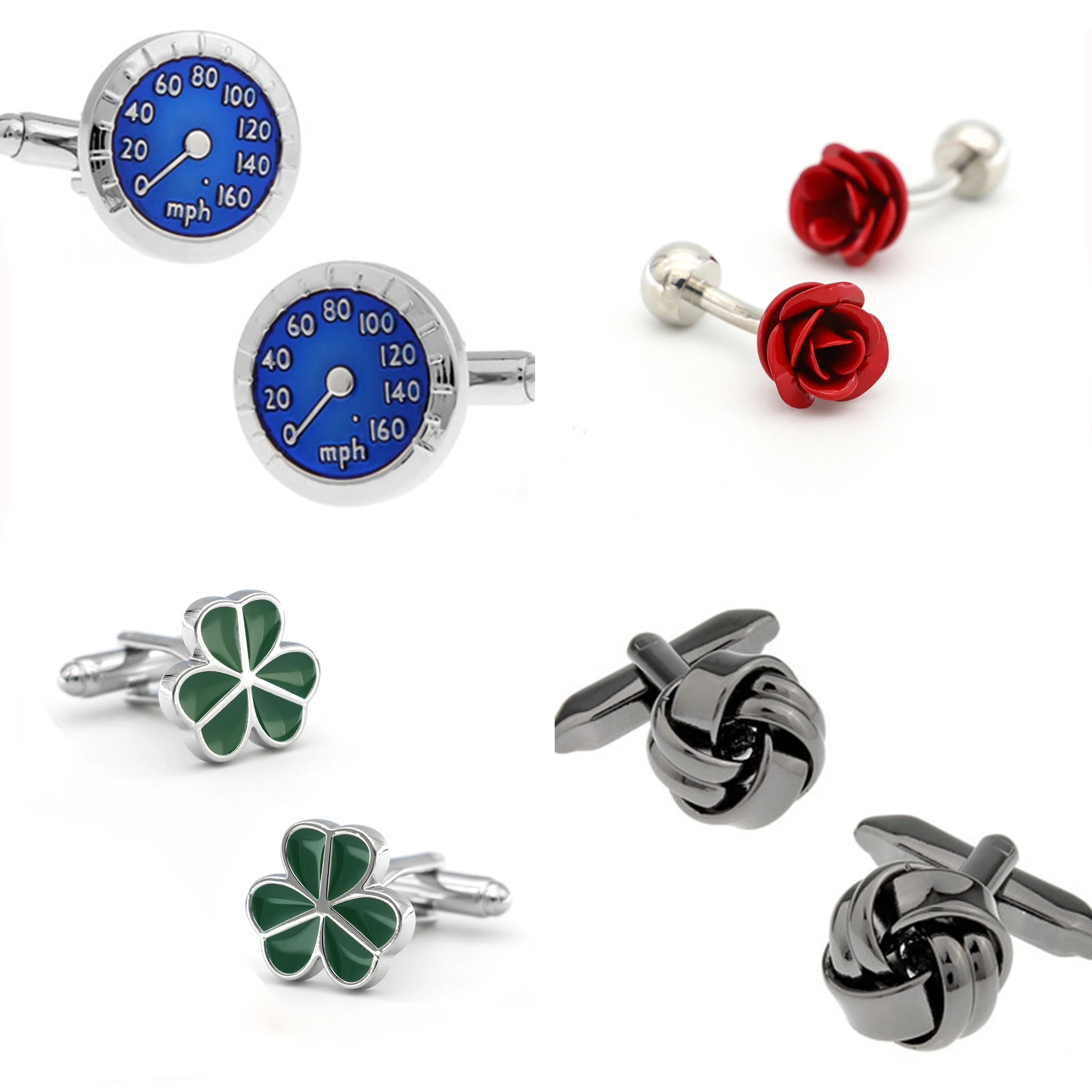 High Quality Copper Stainless Steel Gold Wedding Cufflinks For Men