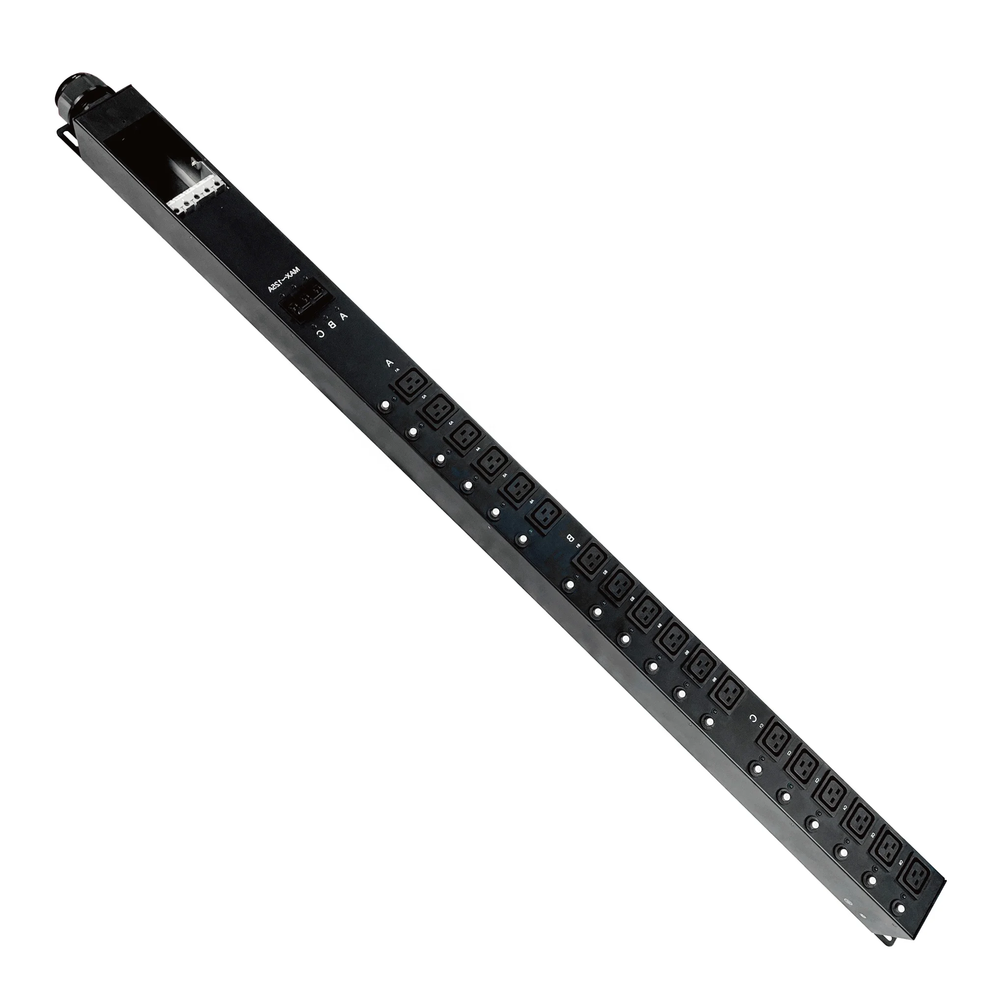 Хорошее качество блок распределения питания Black125A C19 PDU с защитой от перенапряжения