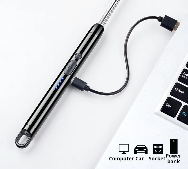X529 Wholesale High Quality Kitchen Igniter Gun Usb Charging Incense Candle Natural Gas Lighter