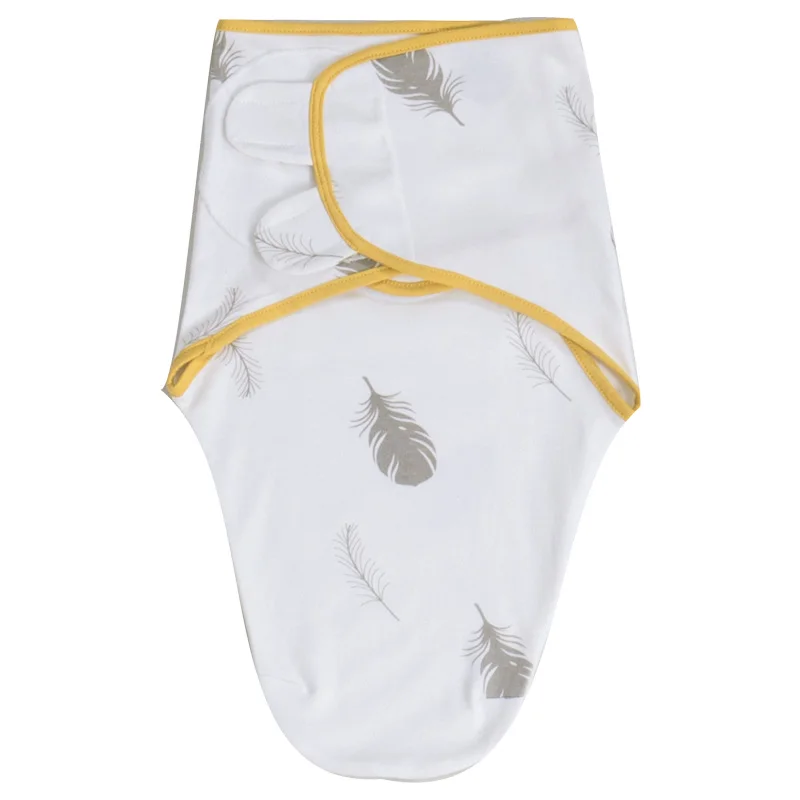 wholesale Baby Sleeping Bag Animal Print Cocoon Swaddle Newborn Swaddle Wrap And Top Knot Hat 2pcs Set