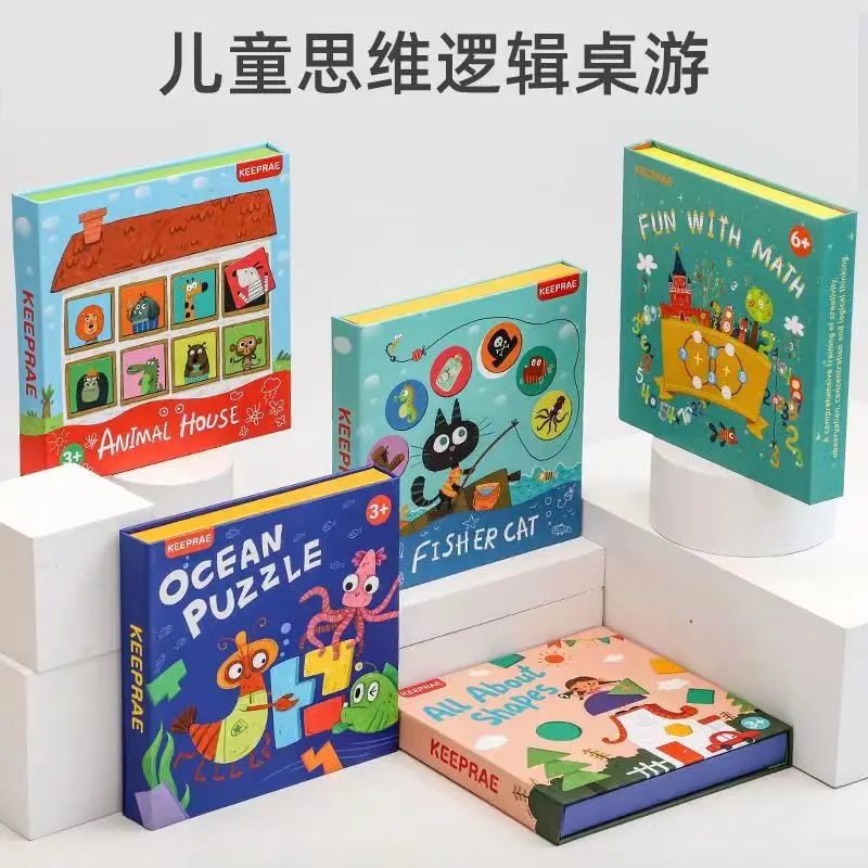 Wholesale Custom Children Puzzle Game Toys Find Different Sets Game Educational Toy For Kids Puzzle Packing Box