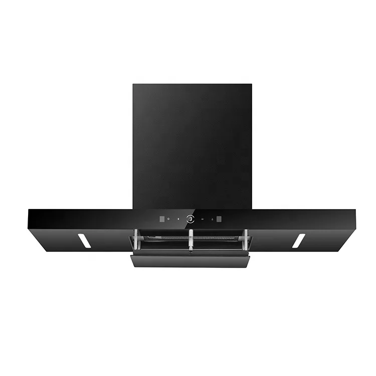 Household Kitchen Chimney Hood Wall Mounted Side Suction Smart Range Hood Cooker Extractor Hood