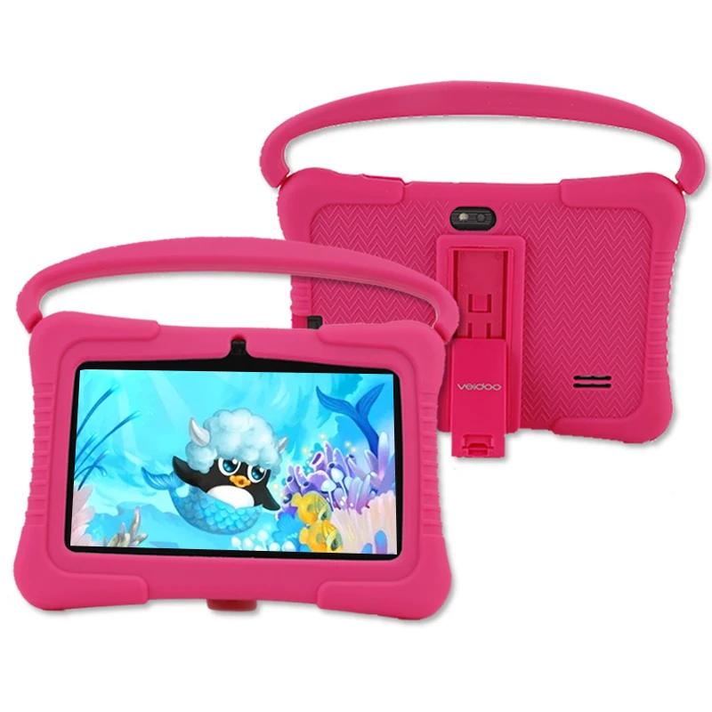 Tablet per bambini da 7 pollici Android Tablet PC con control parentale con APP di apprendimento WiFi Custodia a prova di bamb