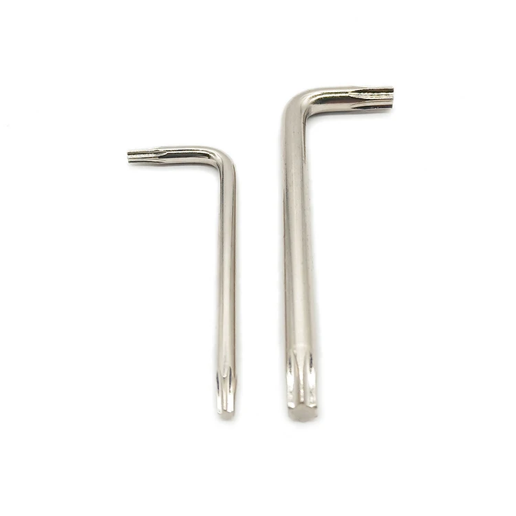 Mini Precision Size L Type Torx Key T4 T5 T6 T7 T8 T9 T10 to T55 Nickel Plated Wrench for Security Socket Screw Driver Spanner