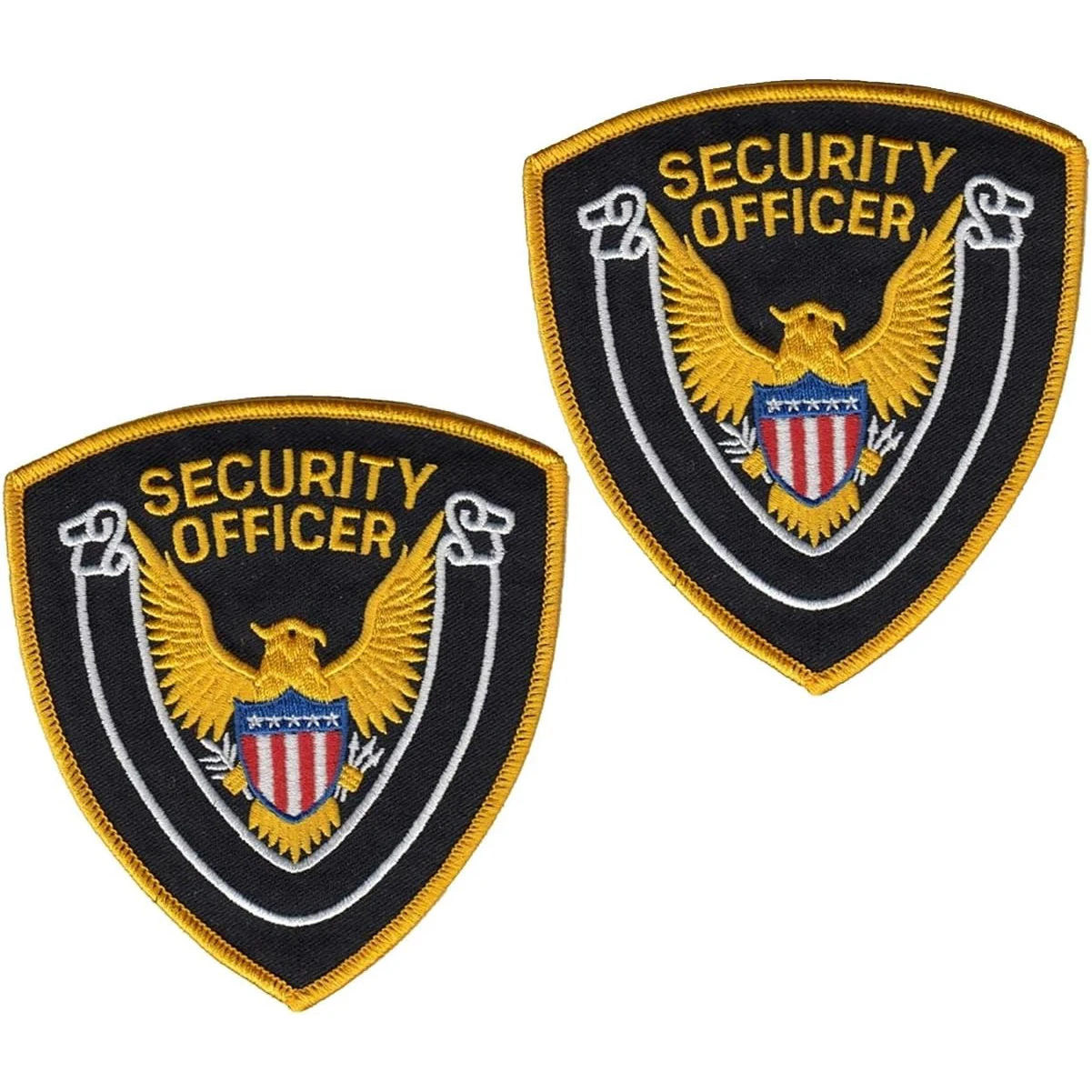Высококачественная вышитая Наплечная Защитная нашивка на заказ с золотым орлом для униформы офицера охраны