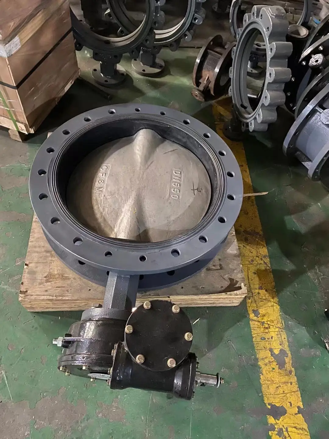 Double flange marine  butterfly valve