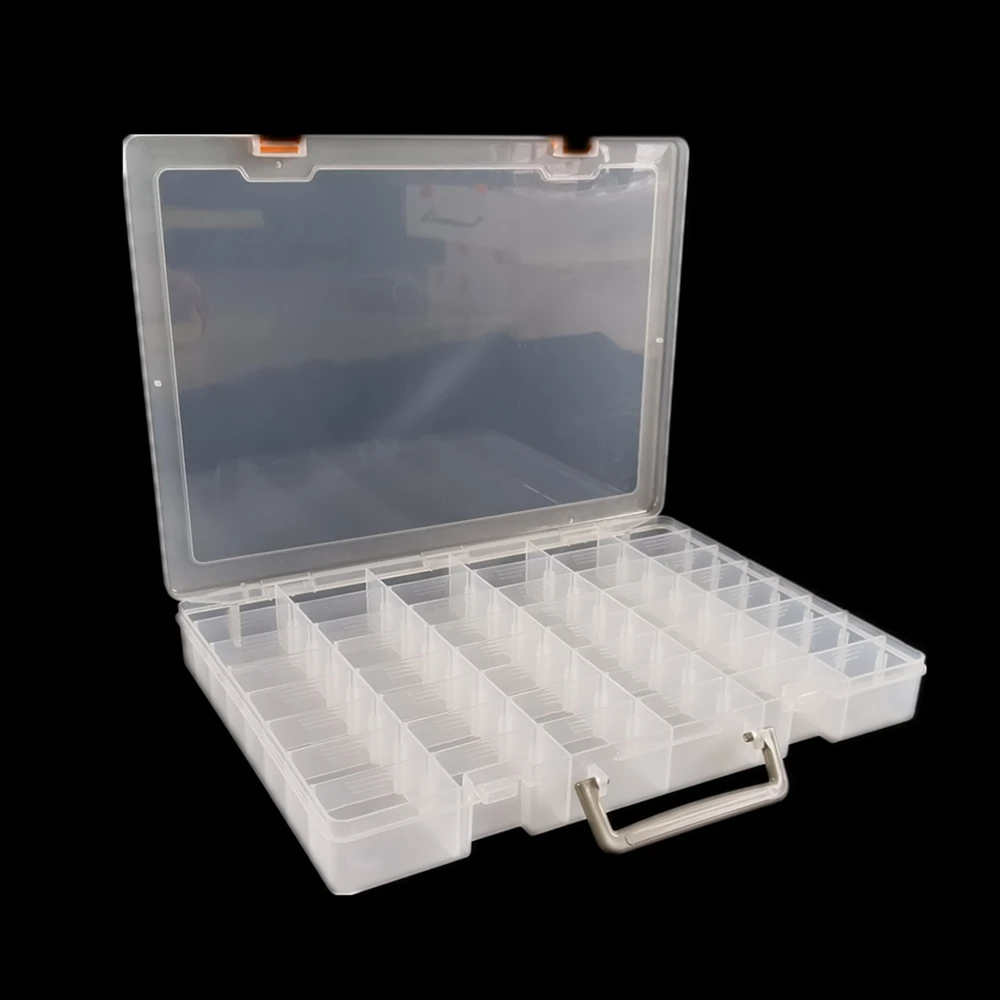 Wholesale Beads Screws Transparent Plastic Storage Box Home Office Organizer