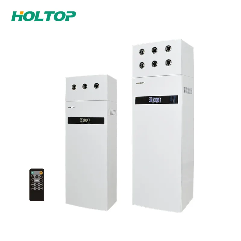 Holtop ventilation wall mount erv fresh air handling unit H10 activated carbon HEPA filter ductless school ventilation system
