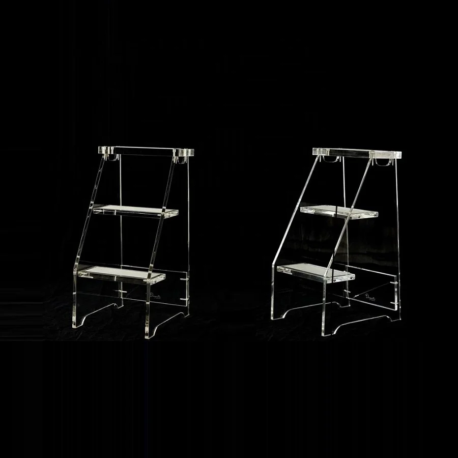 Luxury Lucite 3 Step Stool Acrylic for Home Furniture