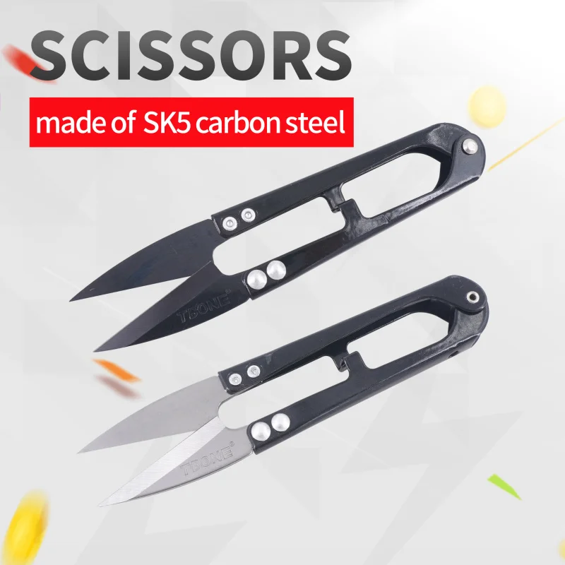 Tbone TB-106 scissors for Fabric /Sewing Shears made of SK5 high carbon steel thread cutting sharp knife white and black color