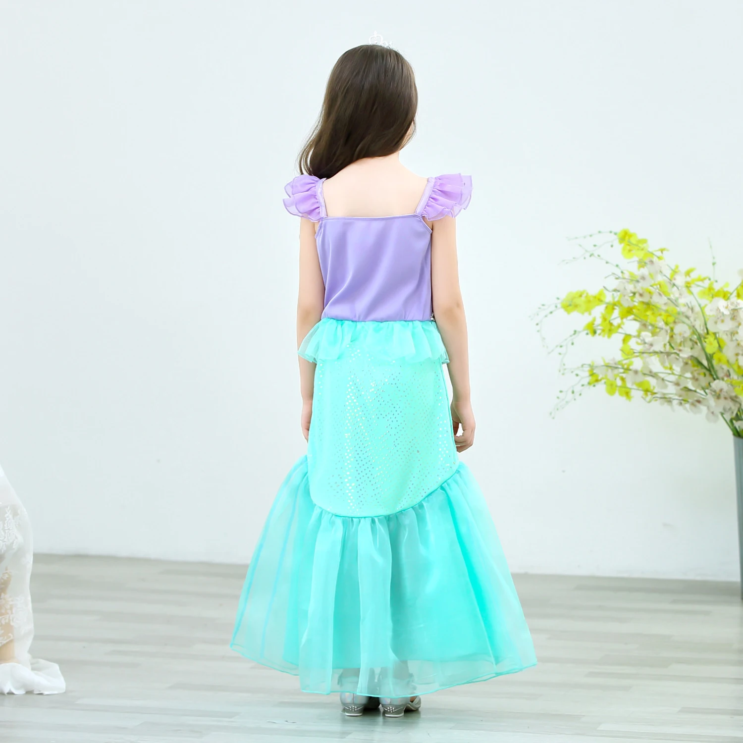 Foshan Children Party Dress Little Girls Mermaid Costume Dress up Kids Princess Cosplay Birthday Party Outfit D91