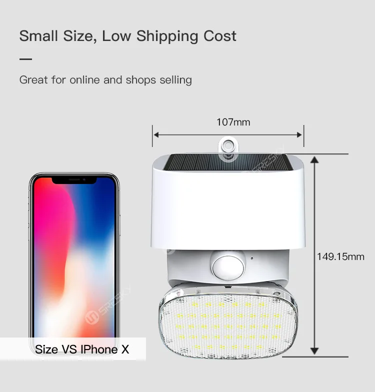 SRESKY new design Mars series outdoor led motion sensor solar power security led lighting solar wall light led for outside