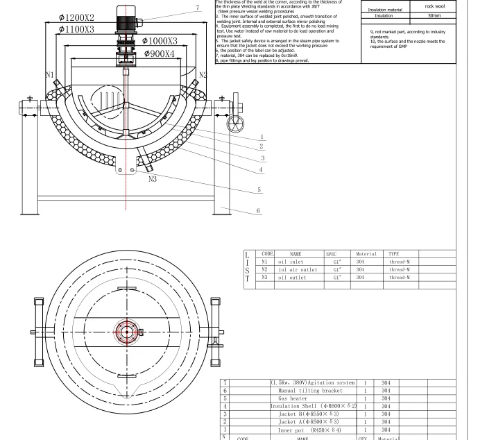 Ucan 100L cooking pot for rice