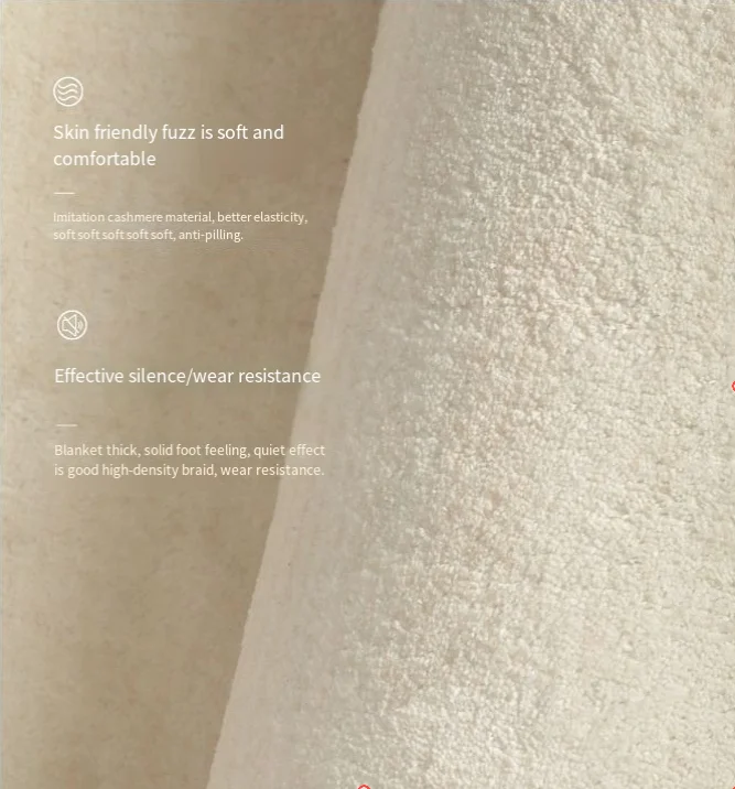 ATUNUS Nordic Carpet Premium Customized Design Washable Backing Soft Feeling Easy to Clean Rugs Floor Mat