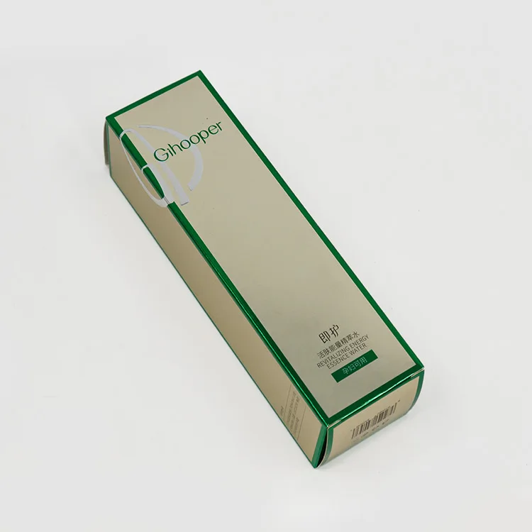 W84 Customized  Embossing Printed Silver Cardboard Tube Bottle cosmetic packaging Paper box For Hand Eyes Cream