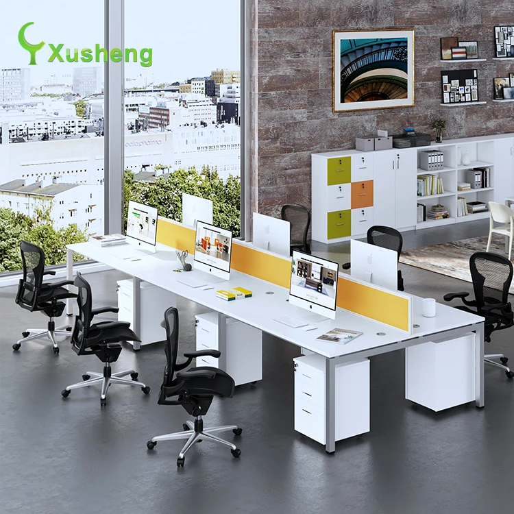 Guangzhou Xusheng Furniture Factory modern Environmentally friendly materials 4-8 people call center workstation Desk Partition