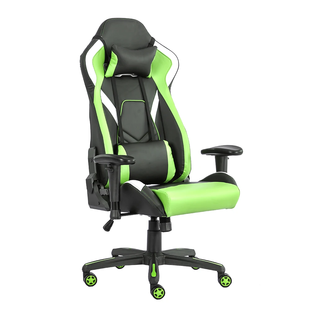 Hot Sales PU Leather Heavy Duty Adjustable Rocking Office Style Green Gaming Chair
