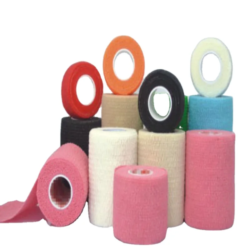 Horse bandage Cohesive Bandages non woven elastic self adhesive bandage latex or free latex