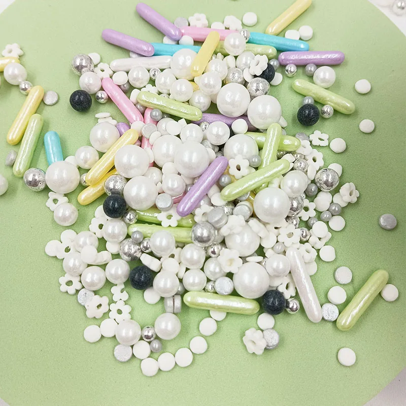 Sprinkles factory Mix Edible Sprinkles Cake Decoration pearly jimmies sugar beads Cake Sprinkles