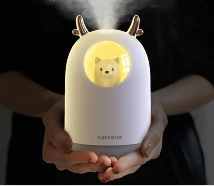 
Mini USB Table Air Humidifier with ColorFul LED Lamp 300ML Tank Essential Oil Humidifier Ultrasonic Cool Mist Diffuser 