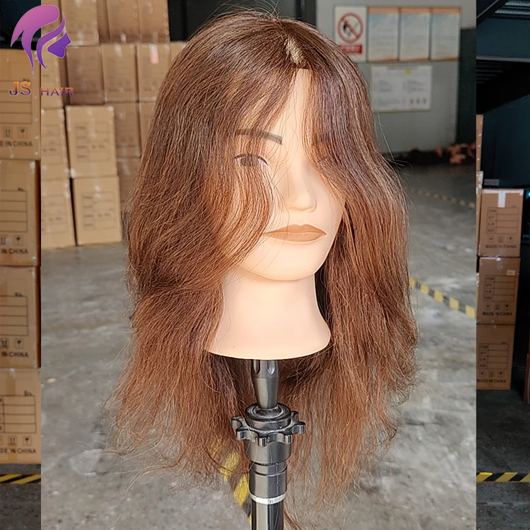 Wholesale female long hair training head Mannequin manikin teach doll with real natural Hair black brown blonde color available
