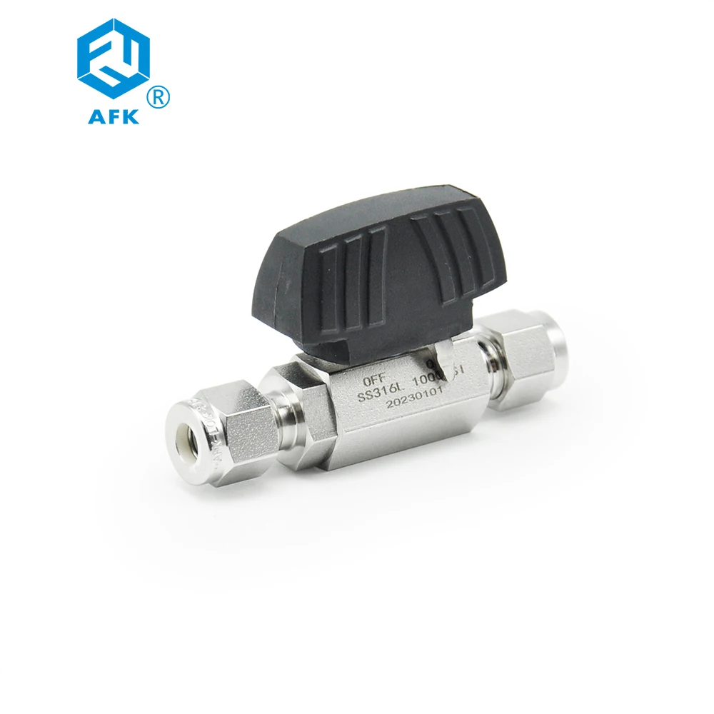 1000psi 1/4in 3/8in 1/2in 6mm OD Ball valve stainless steel 316 butterfly handlevalve engineering quality ss ball valve