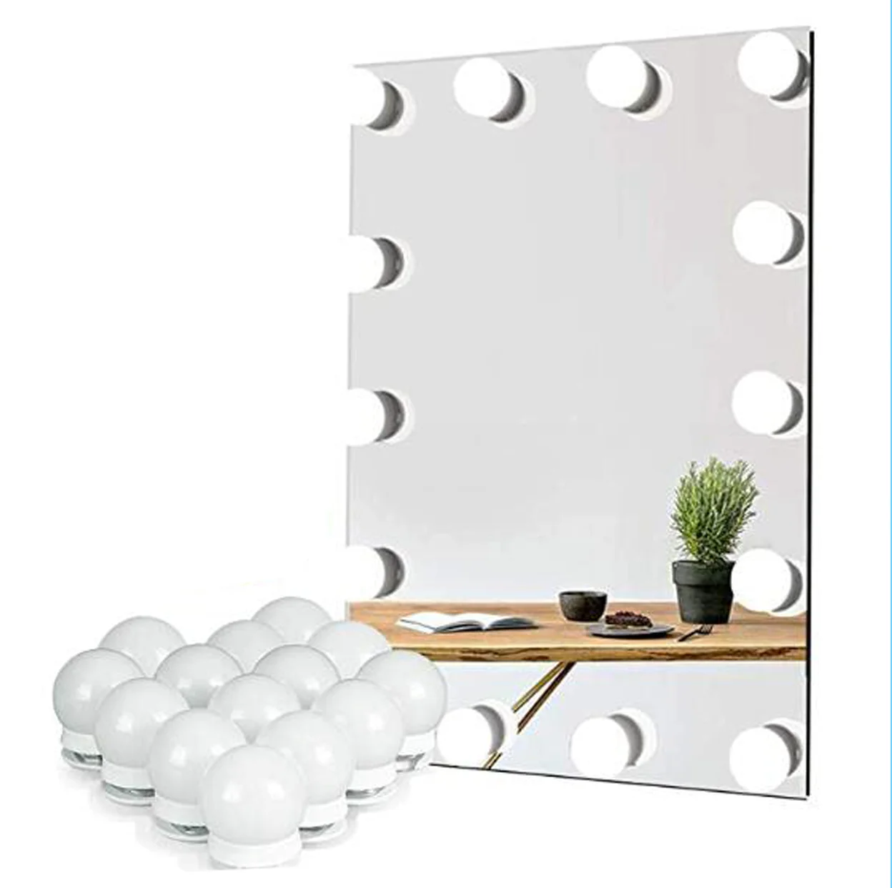 2021 Hot Sale 10 LED Light Bulbs Dimmable Vanity Mirror Lights for Makeup Lamp Dressing Room