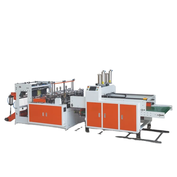 Computer Control 2 Servo Bottom Sealing plastic and Cutting Bag making Machine