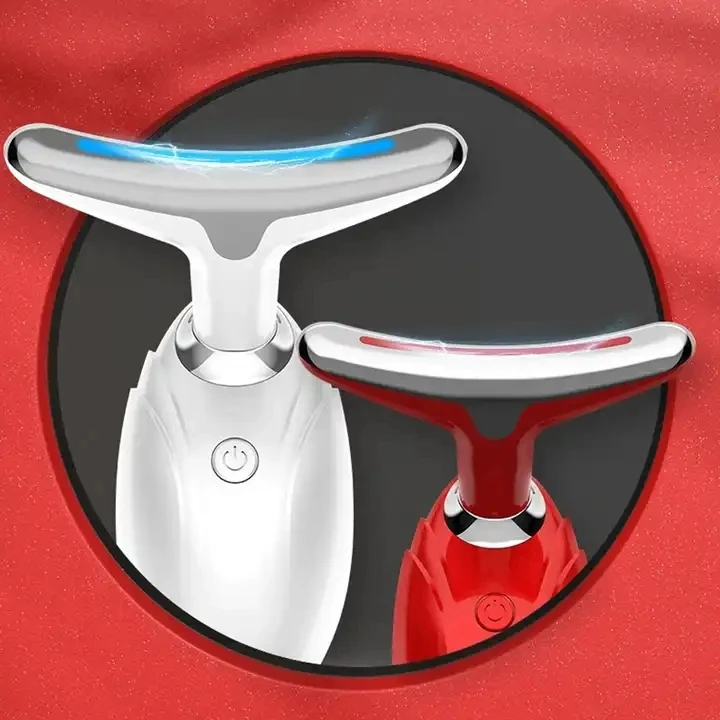 New 7-in-1 Neck Tightening Device EMS Intense Pulsed Light Neck Lifting Massage Device And Face Wrinkles Reducing Beauty Instrum