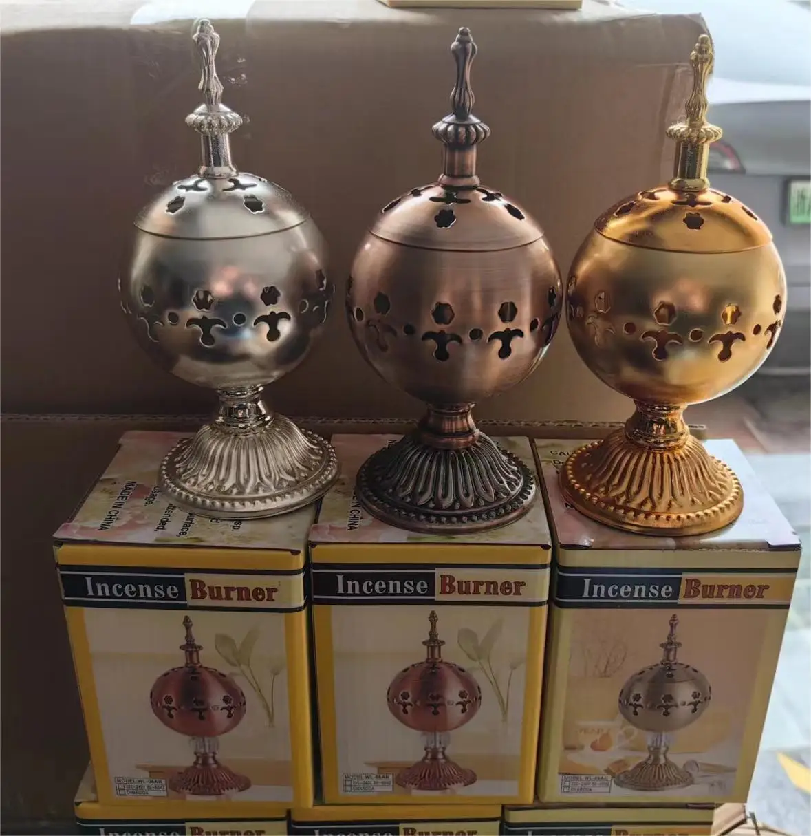 Классический металлический шарик акхур кадильница Арабская курильница Заводская оптовая продажа