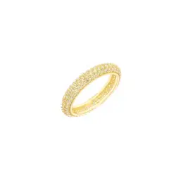 2022 Jewelry Turkish 925 Sterling Silver Pave CZ Stone Color Ring Por Mayor