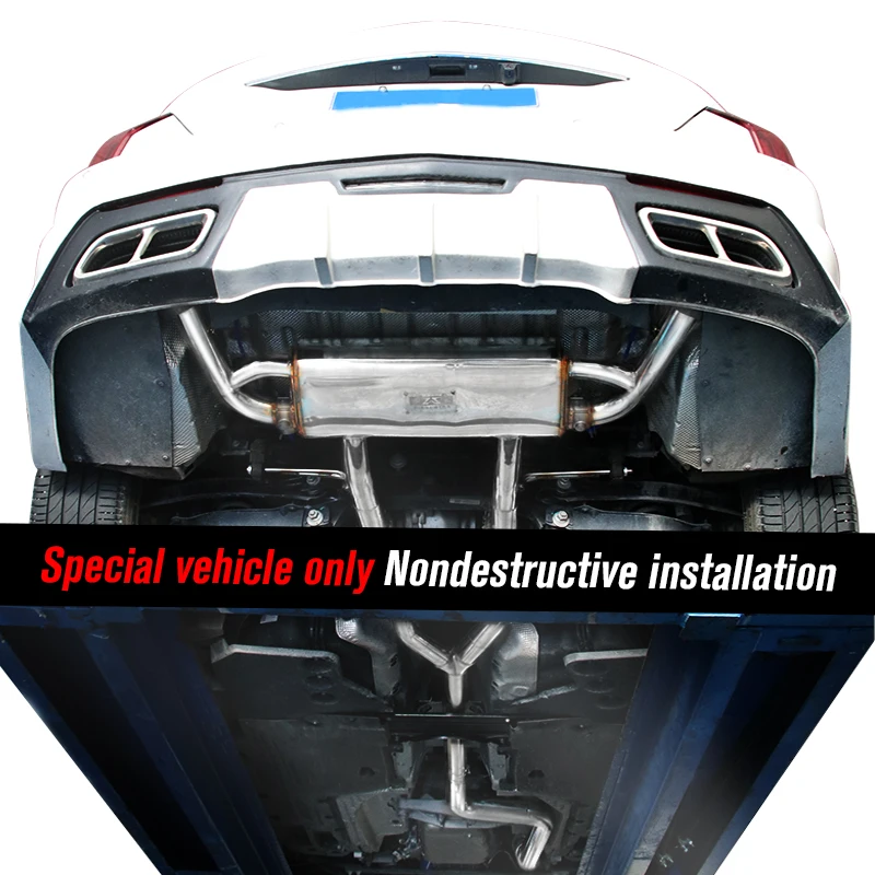 Stainless Steel Catback Exhaust Muffler For Cadillac ATS ATSL XTS  CT5 CT6 2015-2021 Electronic Valve Exhaust Cat-back