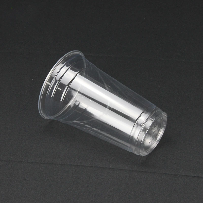 98mm 32oz disposable custom clear pla  pet pp milkshake plastic pet yogurt cup with lid