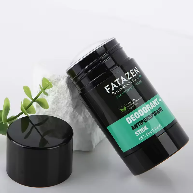 FATAZEN 100% natural body care body balm stick antiperspirant stick with ocean scent and citron 2-in-1 deodorant stick