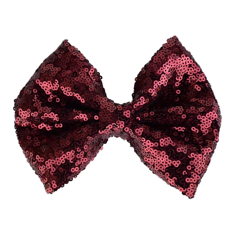 Glitter shinning Sequin bow with nude nylon headband