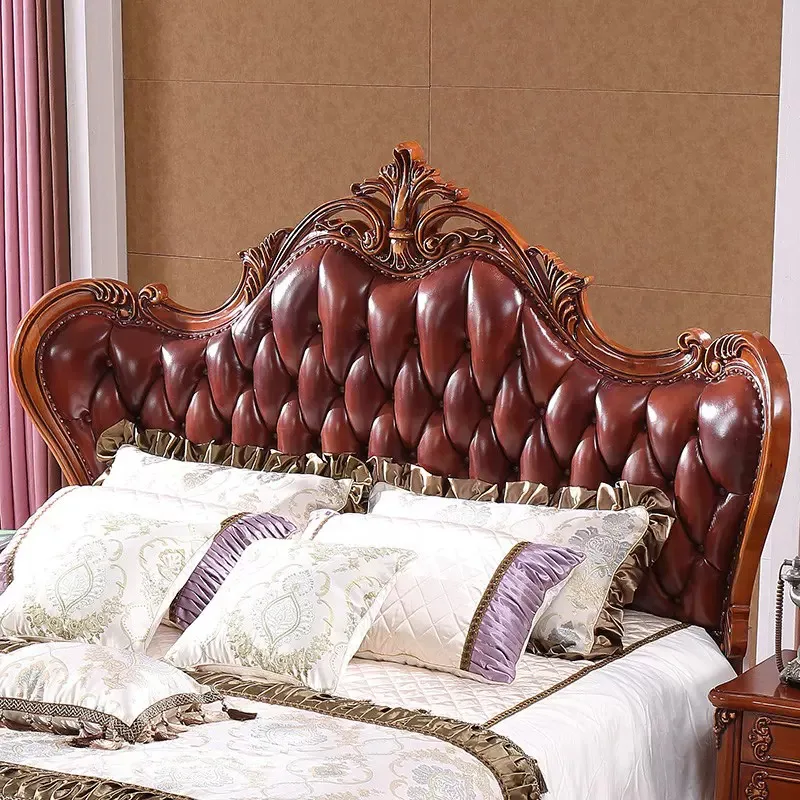 OE-FASHION custom Majestic Royal King Bed - Antique Style Luxury Bedroom Set for Elegant Homes