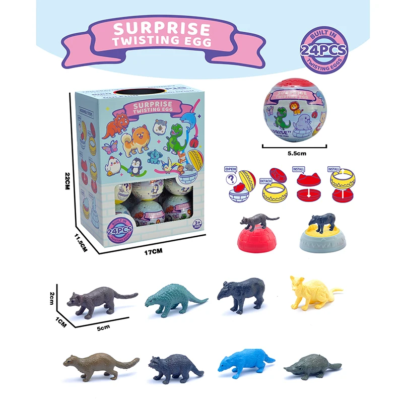 Dinosaur World Toy Figure Egg Capsules Blind Box for Kids Playing Toy Model Toys of Mystery Capsule Blind Box