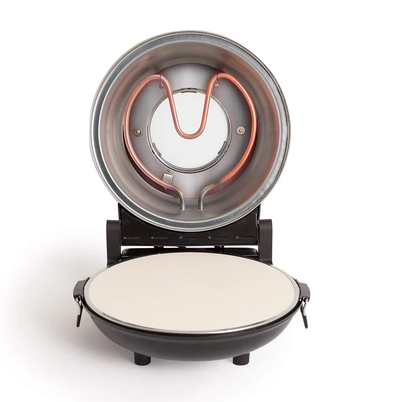 Multi function Pizza Maker with Visible Window Special Stone for Baking 1200W Electric Crispy Crust Pizza Oven