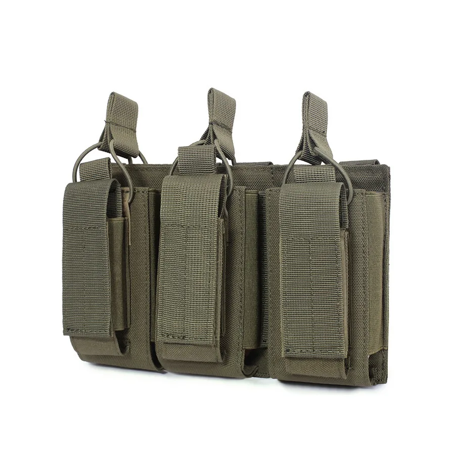 Tactical Molle Nylon Magazine Pouch Fast Mag Holster Case Accessory Holder New tactical mother-child triple magazine bag