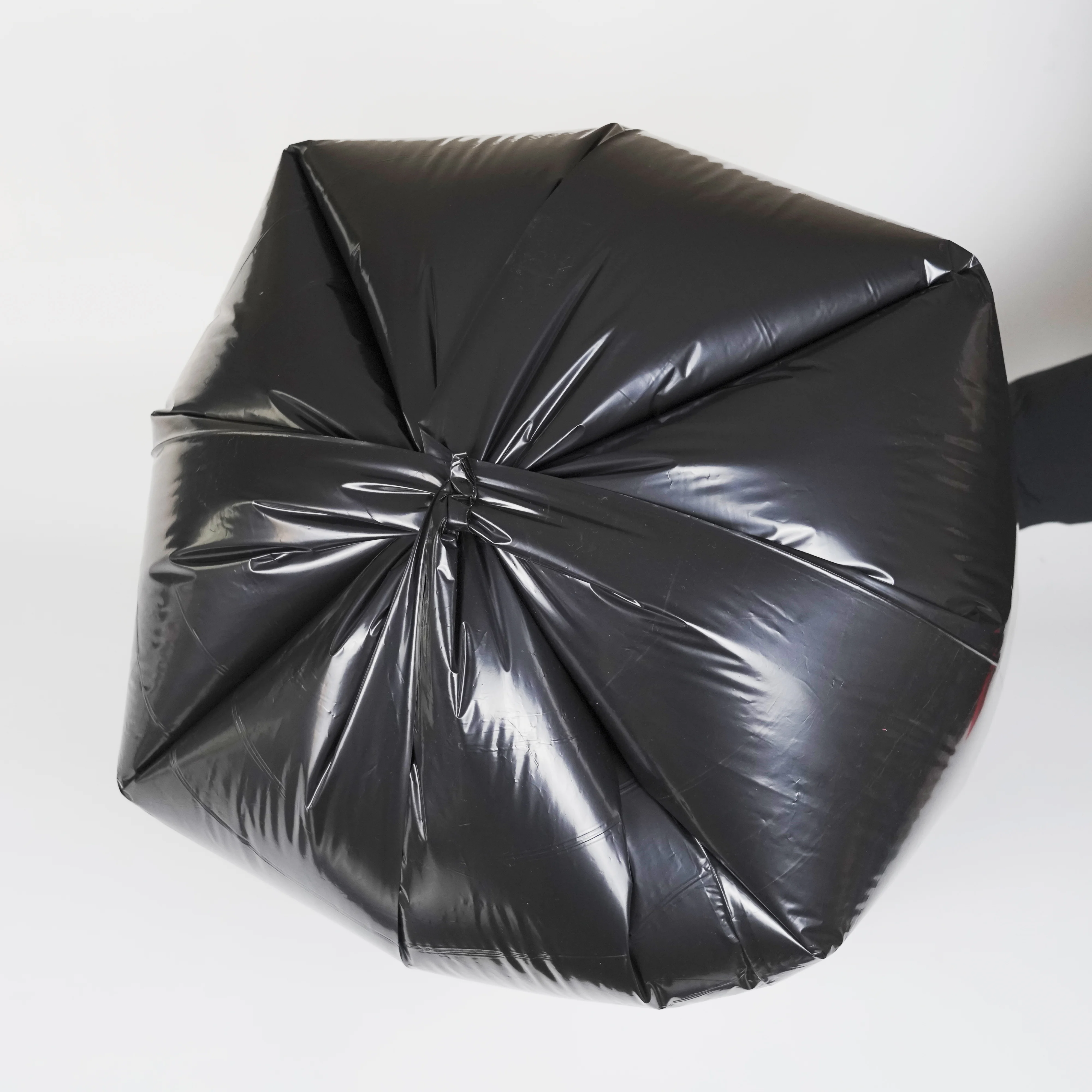 Heavy Duty 3 Mil Black Contractor Garbage Bags Good Quality Management Stand-Up PET Plastic Big Trash Dumpster Rubbish Packaging