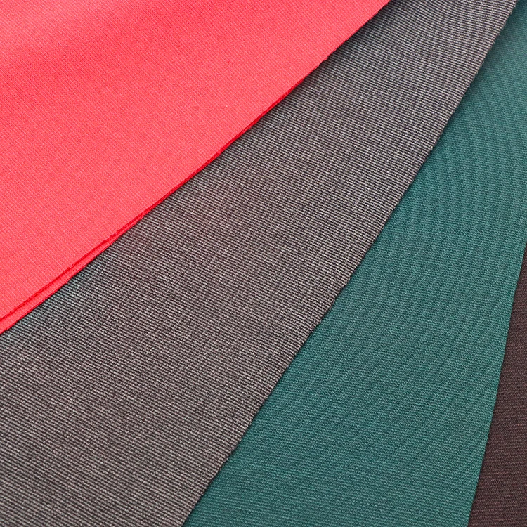 230GSM polyester spandex dyed knitted heavy stretch ponte di roma fabric for garment