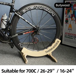 ThinkRider High Quality Wooden MTB Bicycle Display Frame Indoor Storage Road Bicycle Parking Rack