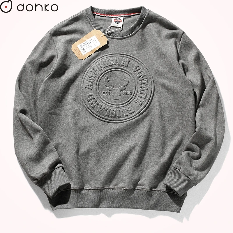 Custom Embossed Sweatshirts with 3D Logo Embroidery Plus Size Hooded Jumpers for Winter Puff Printing Techniques
