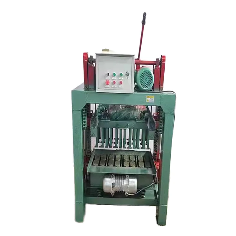 High Quality Portable Clay Brick Adobe Brick Manufacturing Machine Complete Hand-Held Hollow Block Making System Engine Pump
