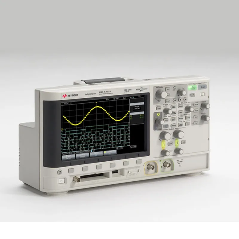 Keysight MSOX2022A mixed-signal oscilloscope: bandwidth of 200 MHz, 2 analog channels and 8 digital channels