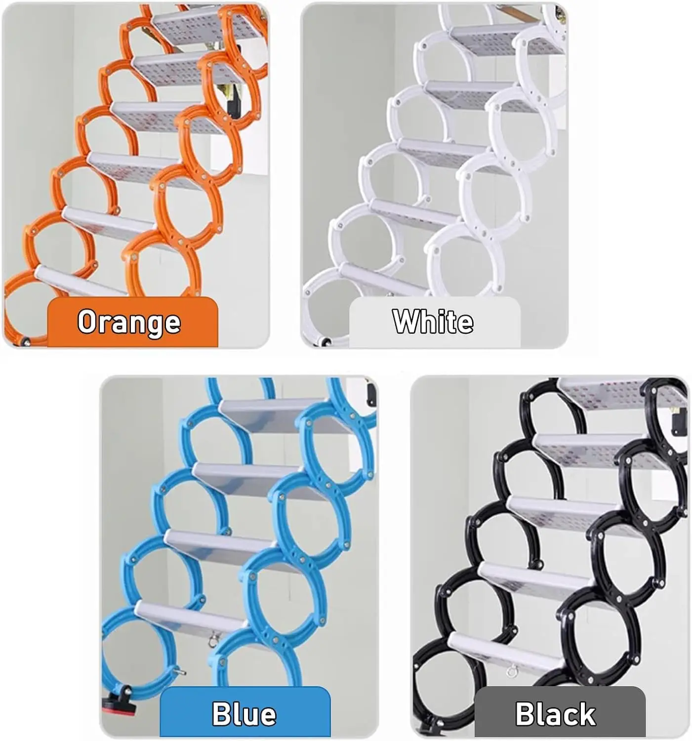 Electric Stairs Attic Ladder Automatic Loft Ladder Aluminum Ceiling Hanging Attic Electric Step Ladder Stairs